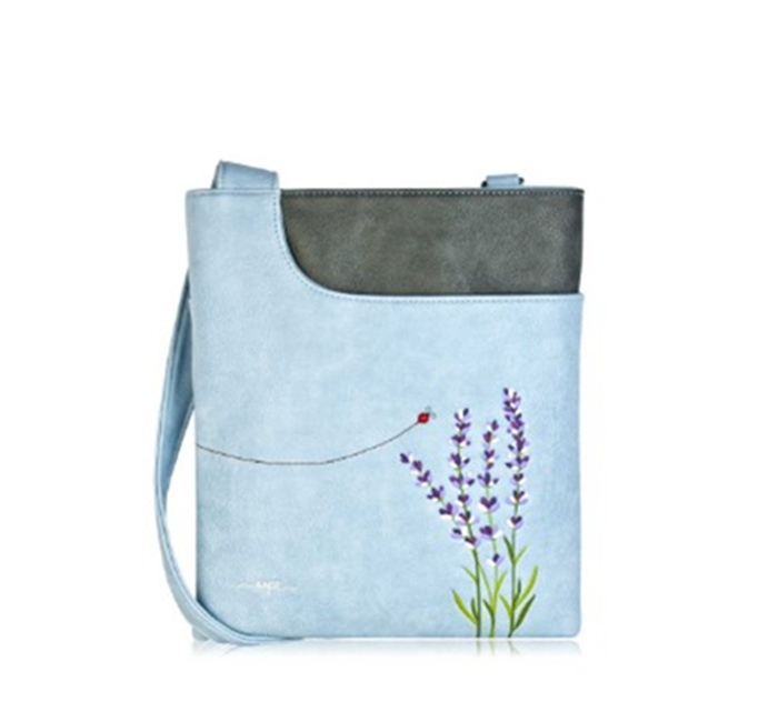 Blue - Lavender cross body bag